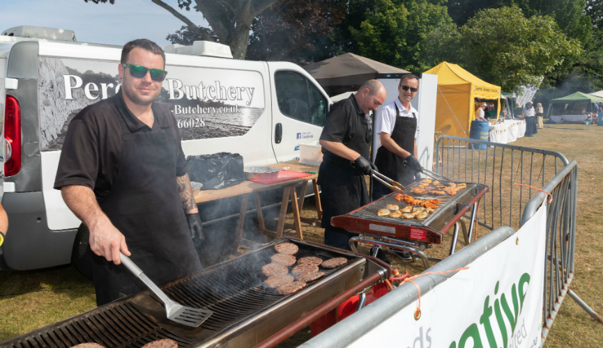 Perelle Butcherry with their BBQ at Le Viaer Marchi