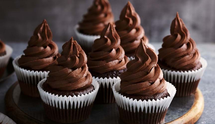 Fairtrade vegan chocolate cupcakes