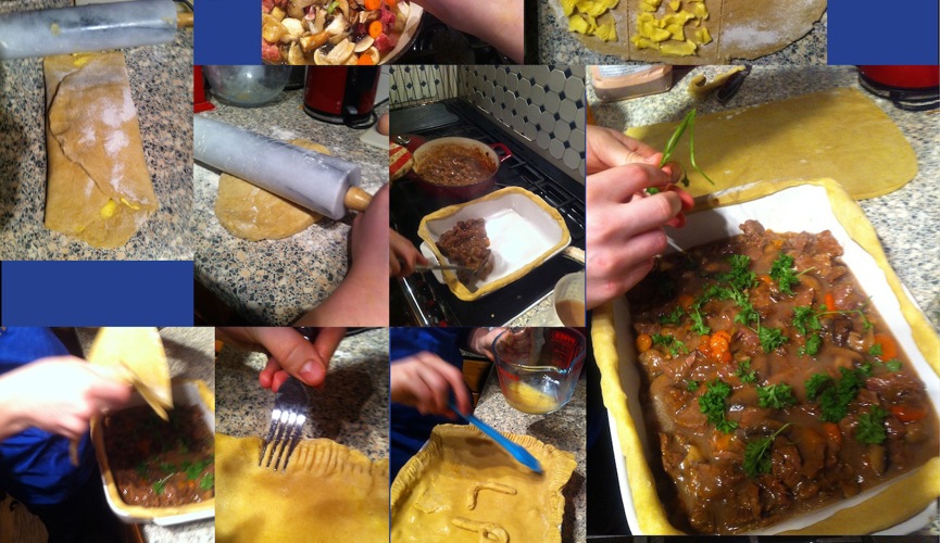 Steak, Vegetable and Wild Mushroom Pie