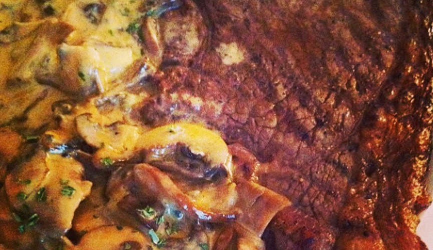 Guernsey Steak & Fort Grey Cheese Sauce