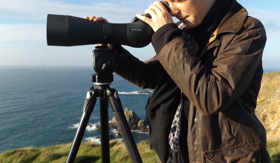 The Alderney Wildlife Trust buys new telescope to aid seabird monitoring in the Channel Islands