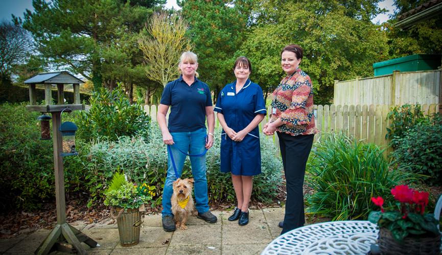 Wellbeing of patients will be improved thanks to enhanced garden areas at St Saviour’s Hospital