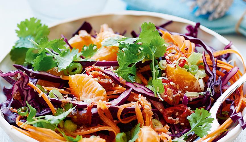 Festive citrus slaw