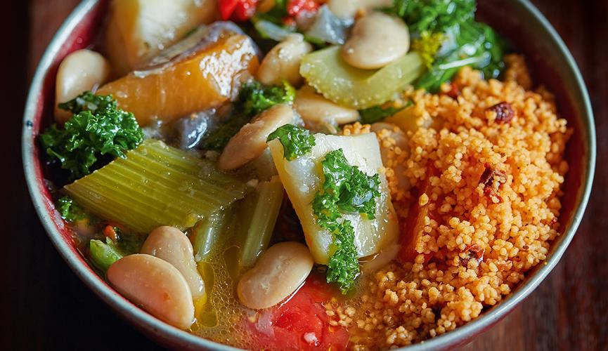 Slow cooked root veg stew
