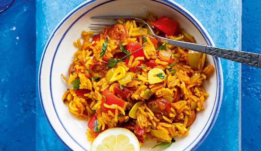 Easy paella style rice