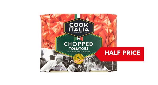 Cook Italian Chopped Tomatoes 4 x 400g