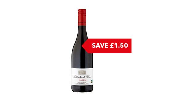 SAVE £1.50| Stellenbosch Drive Shiraz /Chardonnay Fairtrade