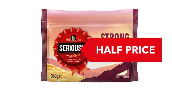 HALF PRICE | Seriously Strong Cheddar 300g/350g