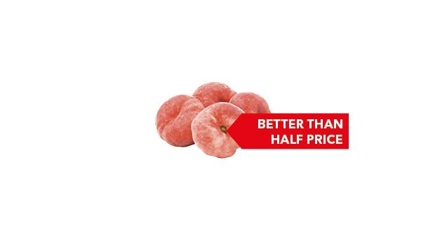 BETTER THAN HALF PRICE | Co-op Flat Peaches