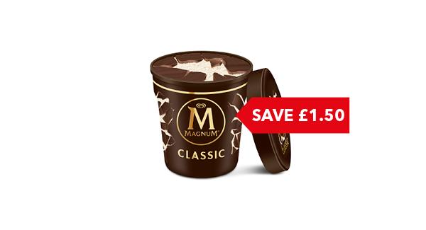 SAVE £1.50 | Magnum Ice Cream Tub 440ml