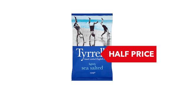 HALF PRICE | Tyrrells Crisps 150g