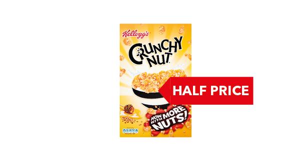 HALF PRICE | Kellogg's Crunchy Nut Cornflakes 500g