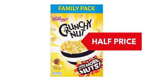HALF PRICE | Kellogg's Crunchy Nut Cornflakes 750g