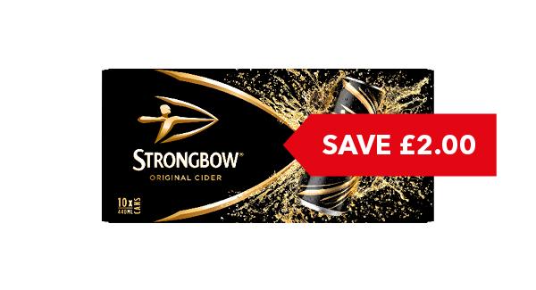 SAVE £2 | Strongbow Cider 10 x 440ml