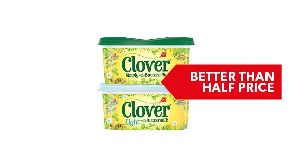BETTER THAN HALF PRICE | Clover Dairy Spread 500g