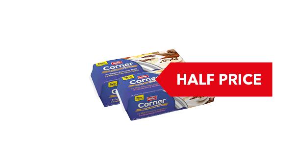 HALF PRICE | Müller Fruit Corner 4 x 135g