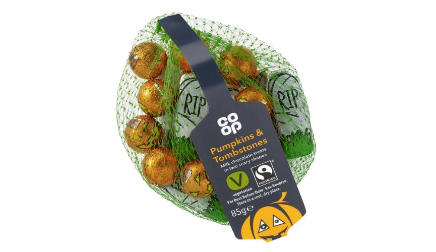 Halloween net of chocolates
