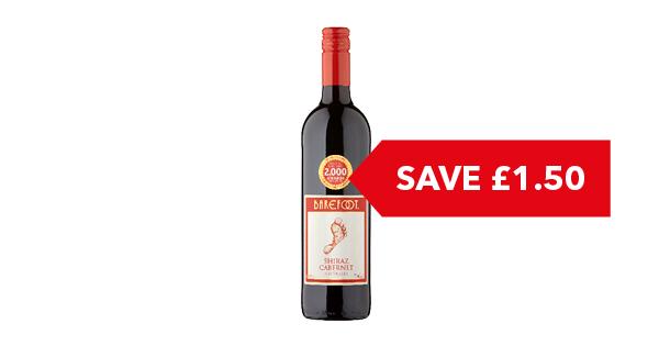 SAVE £1.50 | Barefoot Shiraz 75cl