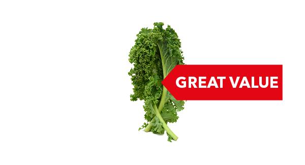 GREAT VALUE | Co-op Sliced Curly Kale 160g