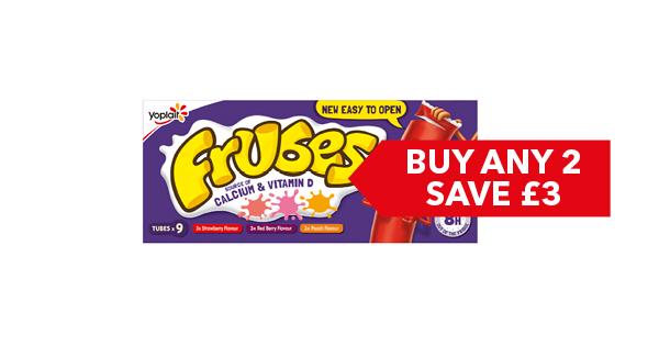 BUY ANY 2 FOR £3 | Yoplaït Petits Filous Frubes / Frais