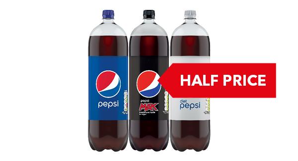 HALF PRICE | Pepsi 2 Litre