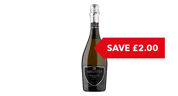 SAVE £2 | Adeletto Prosecco 75cl