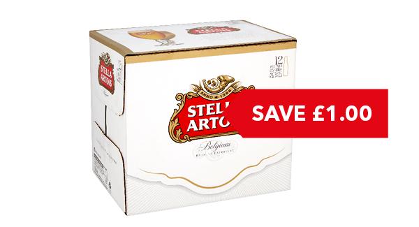 SAVE £1 | Stella Artois 12 x 284ml