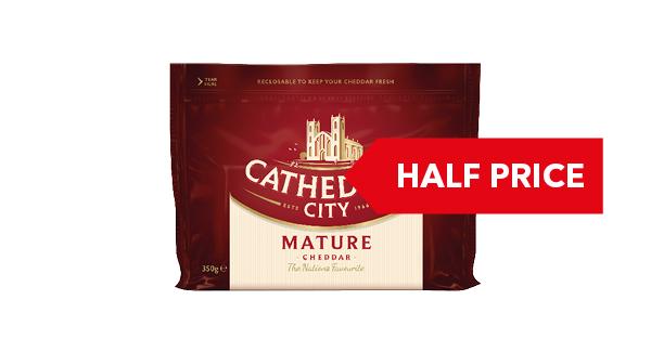 HALF PRICE | Cathedral City Mature/ Lighter Cheddar 350g