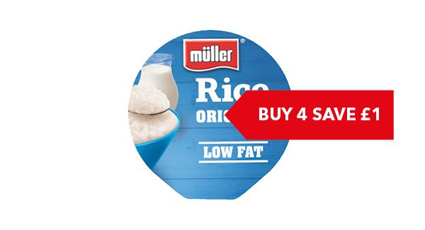 BUY ANY 4 SAVE £1| Müller Fruit/ Crunch/ Light/ Corner/ Rice