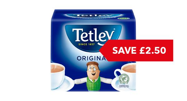 SAVE £2.50 | Tetley 160 Original Tea Bags