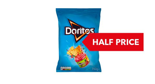 HALF PRICE | Doritos Original /Tangy Cheese /Chilli Heatwave