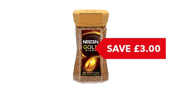 SAVE £3 | Nescafé Barista / Gold Blend / Gold Crema