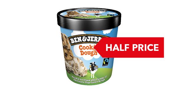 HALF PRICE | Ben & Jerry’s Ice Cream 500ml