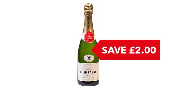 SAVE £2 | Co-op Les Pionniers Non-Vintage Champagne 75cl
