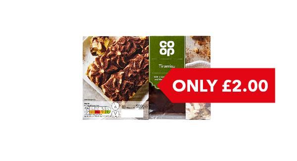GREAT VALUE | Co-op Tiramisu 500g