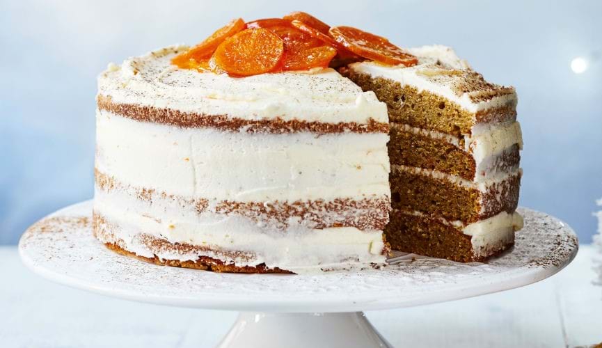 Frosted clementine cake