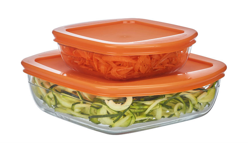 Module - Set of 2 Square Dishes with Lids