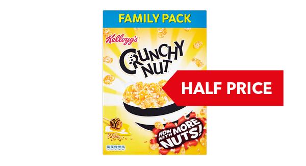 HALF PRICE | Kellogg's Crunchy Nut Cornflakes 750g