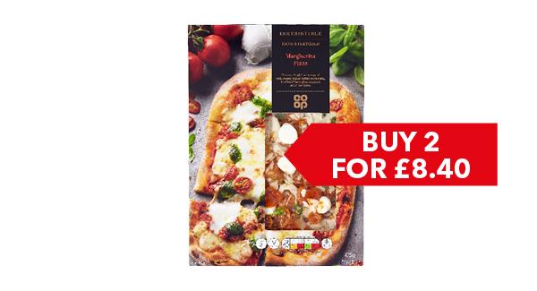 BUY 2 FOR £8.40 | Co-op Irresistible Pizza 460g-520g