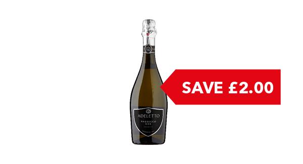 SAVE £2 | Adeletto Prosecco 75cl