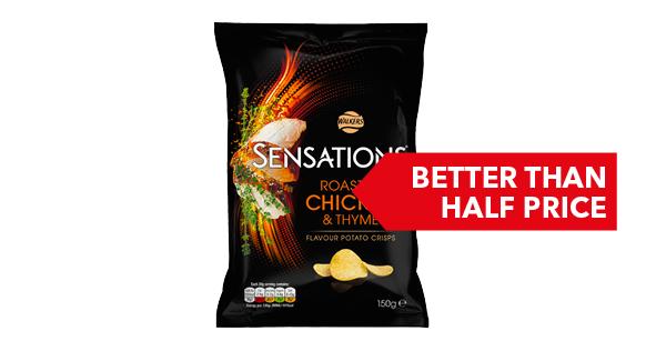 BETTER THAN HALF PRICE | Walkers Sensations 150g