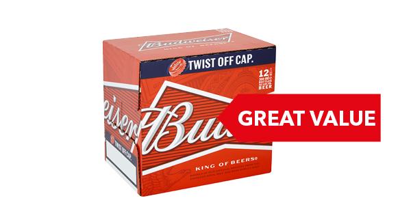 GREAT VALUE | Budweiser 12x300ml