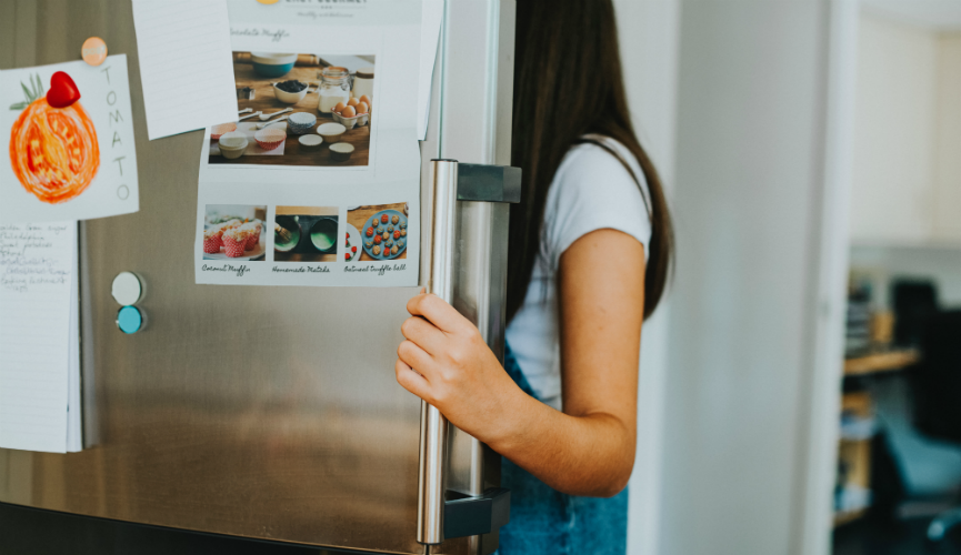 Person looking in the fridge