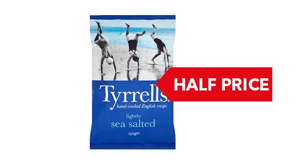 HALF PRICE | Tyyrells Crisps 150g