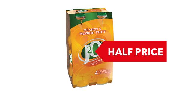 HALF PRICE | Britvic J2O Juice Drink 4x275ml