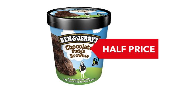 HALF PRICE | Ben & Jerry's Ice Cream 500ml
