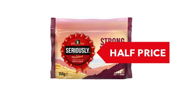 HALF PRICE | Seriously Strong Cheddar 330g/350g