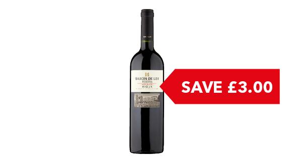 SAVE £3.00 | Baron De Ley Rioja Reserva 75cl