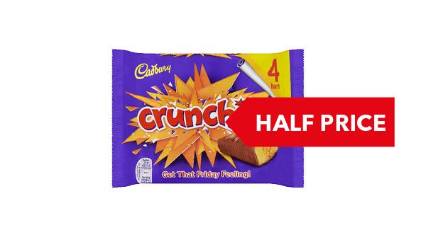 HALF PRICE | Cadbury Chocolate Bars 4 pack 120g -188g