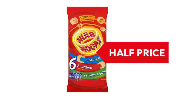 HALF PRICE | KP Hula Hoops 6 pack